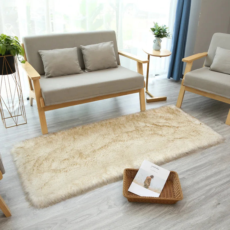 Tapis en fourrure artificielle