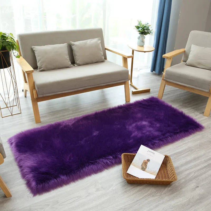 Tapis en fourrure artificielle