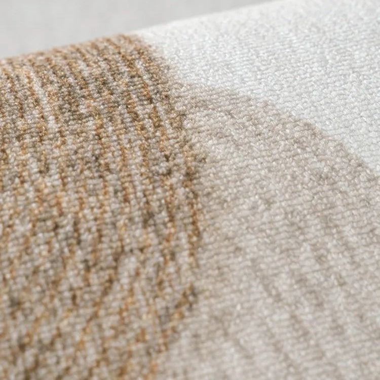 Tapis de salon géométrique marron