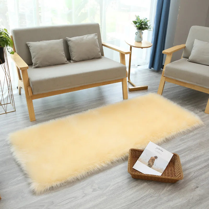 Tapis en fourrure artificielle