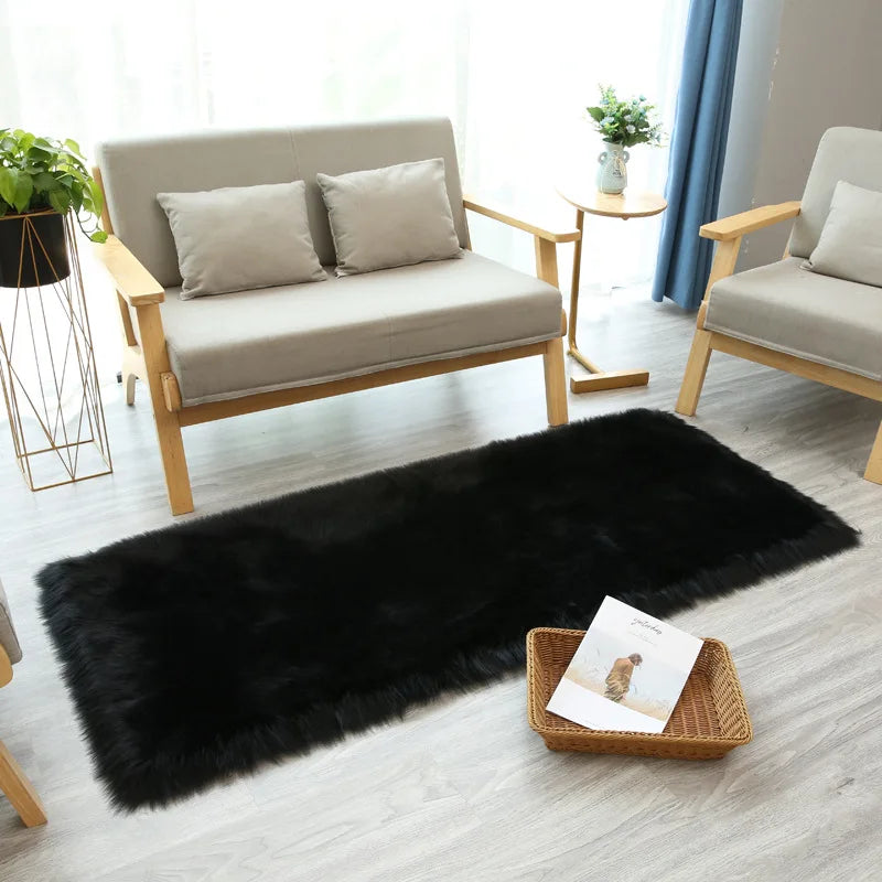 Tapis en fourrure artificielle