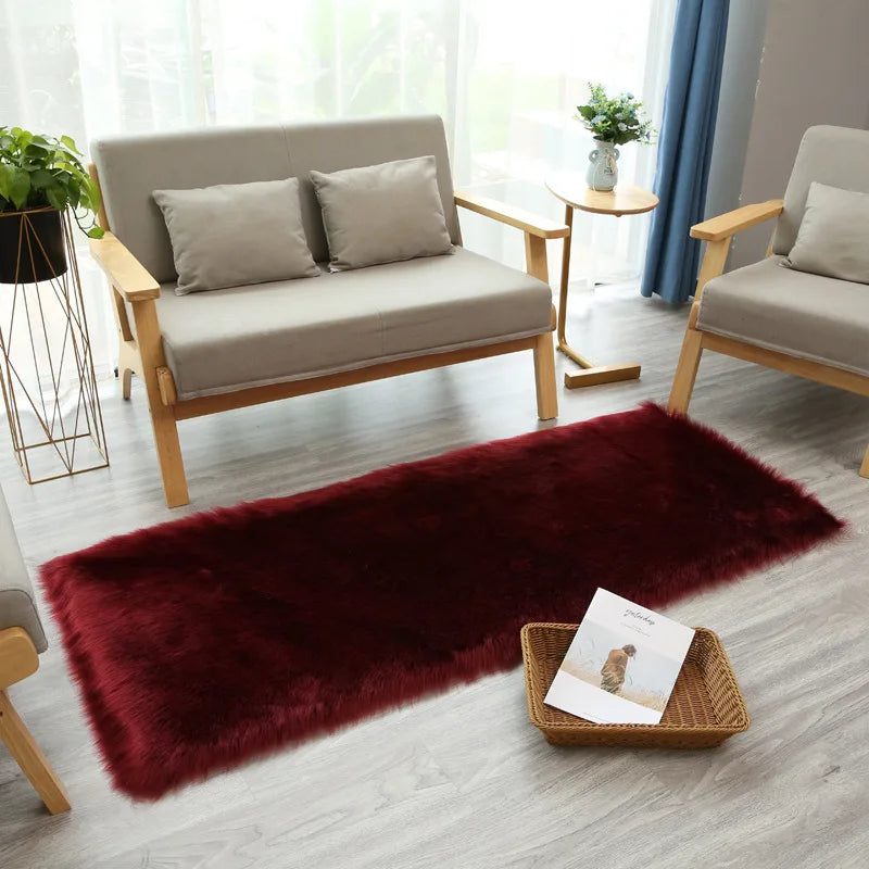 Tapis en fourrure artificielle