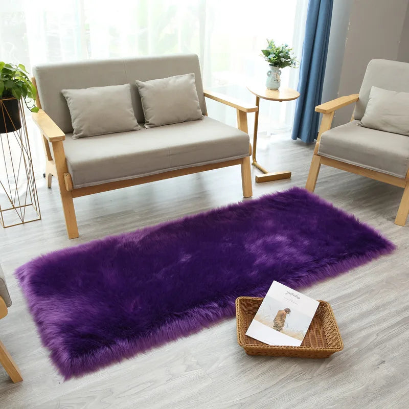 Tapis en fourrure artificielle