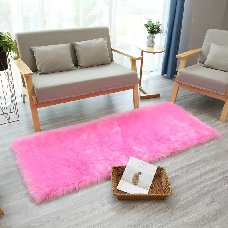 Tapis en fourrure artificielle