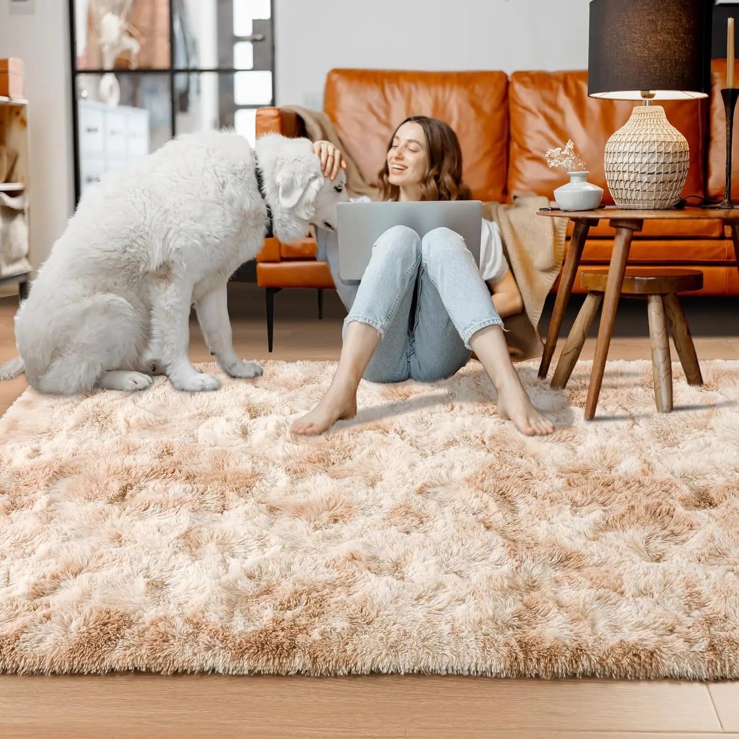 Tapis Shaggy <br> Poils long