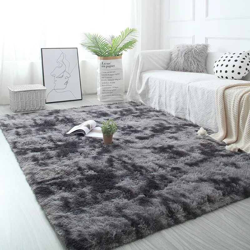 Tapis Poilus <br> Gris Foncé