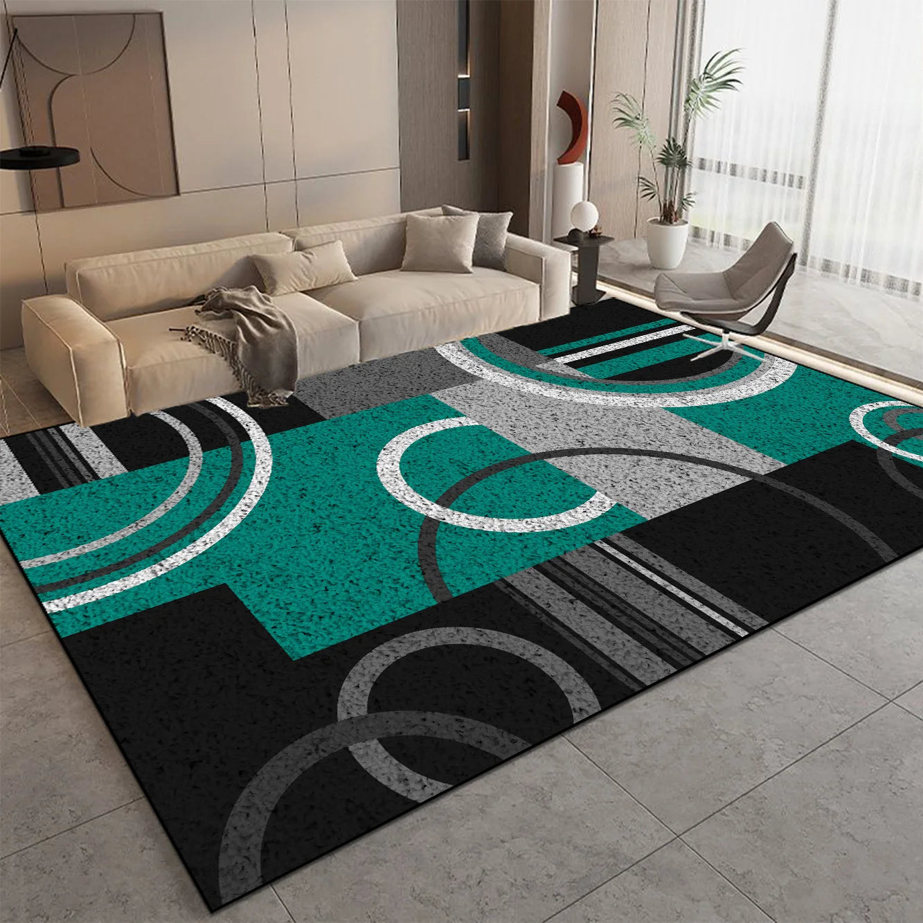 Tapis géométrique cercle