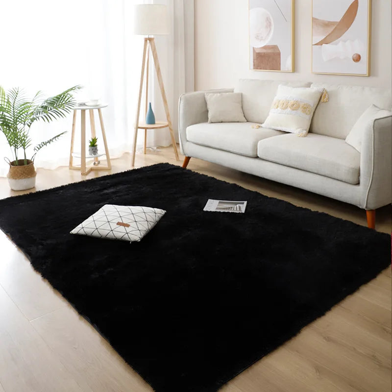 Tapis Poilus <br> Noir