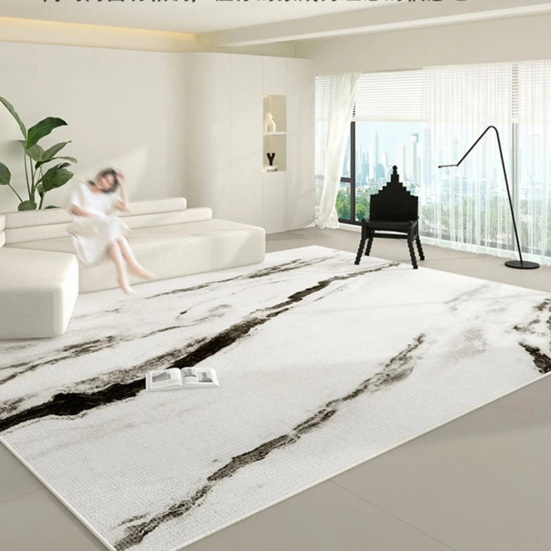 Tapis moderne et épuré <br> Noir et Blanc