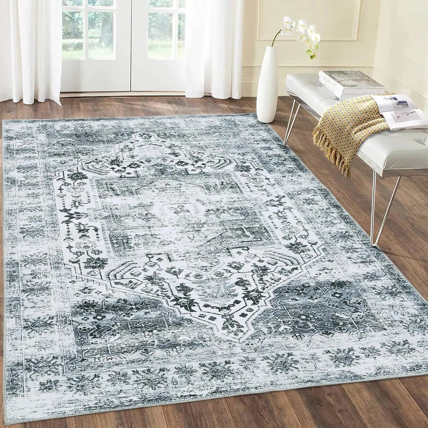 Tapis Vintage Gris