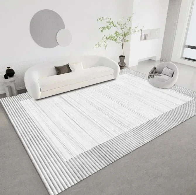 Tapis moderne gris