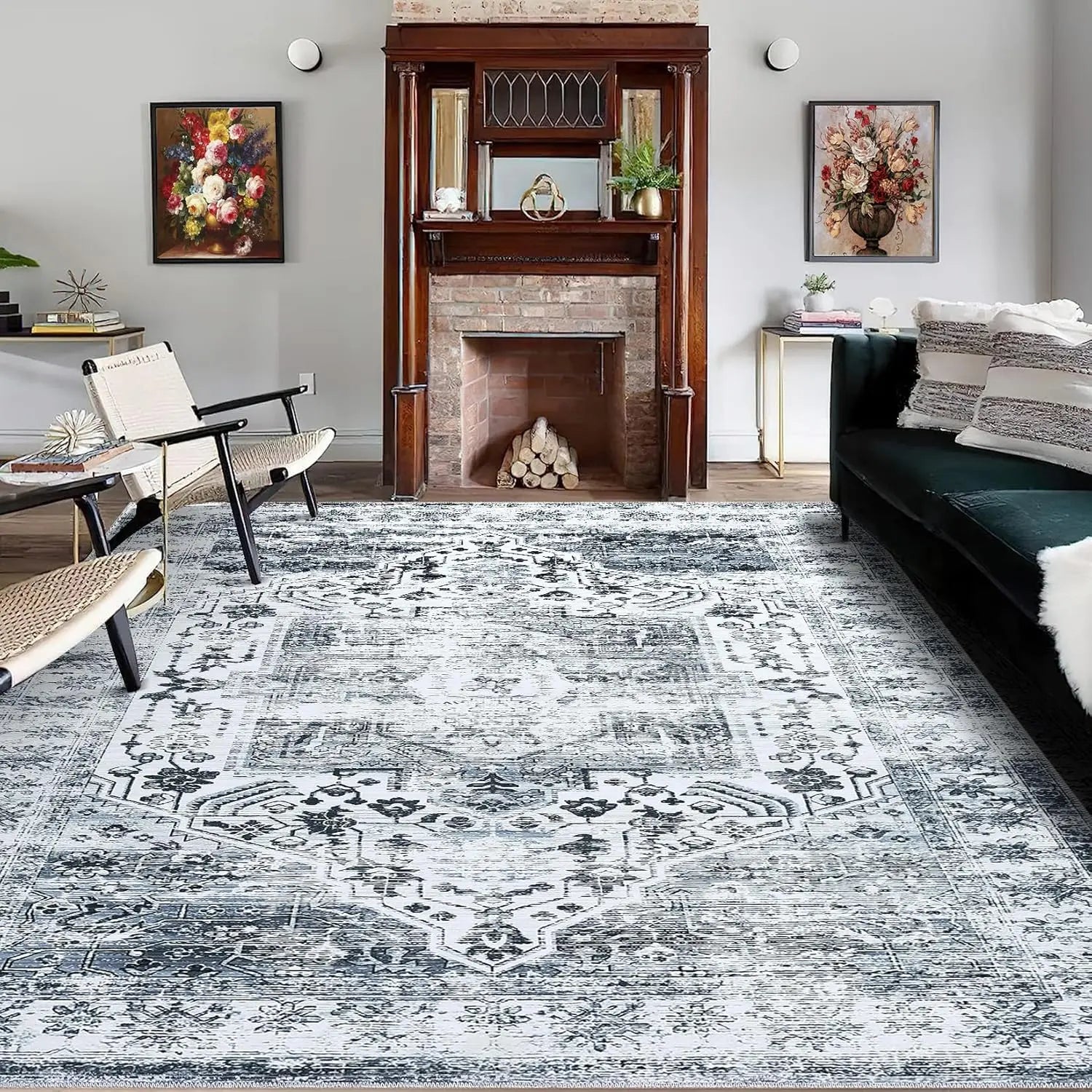 Tapis Vintage Gris