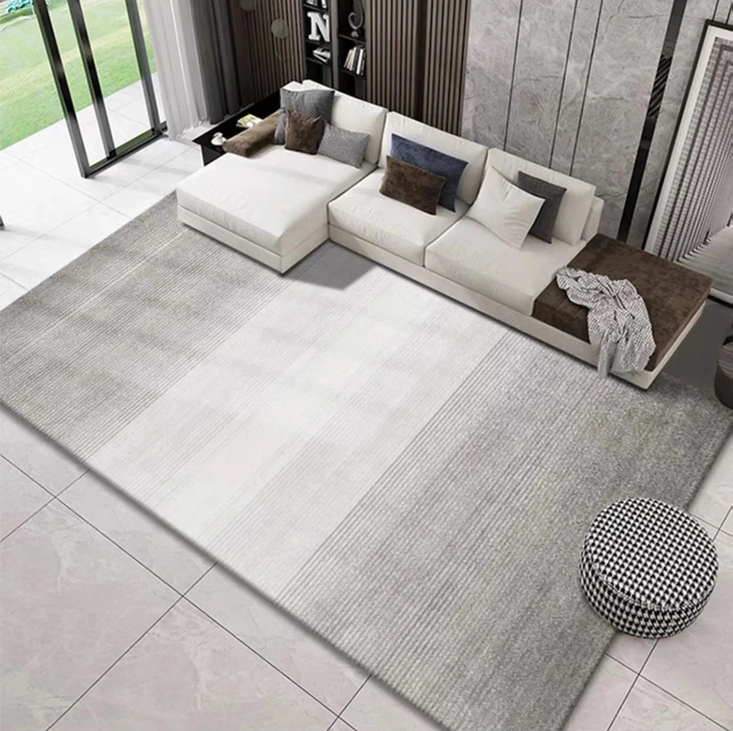 Tapis moderne gris