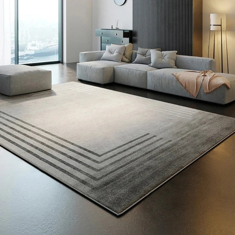 Tapis moderne gris